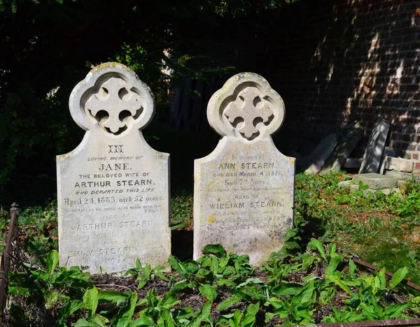 Andrew Mary Kilisesi Grantchester Ngiltere Mezar Taşları — Stok fotoğraf