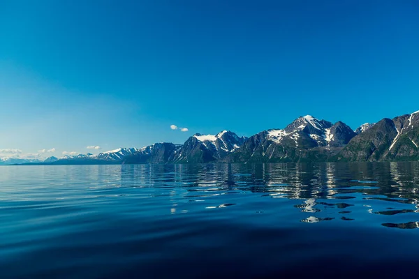 Klippor i Sognefjorden, den tredje längsta fjorden i världen och störst i Norge. — Stockfoto