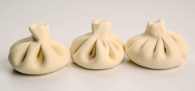 Gürcü köfte khinkali et, dondurulmuş ürün ile