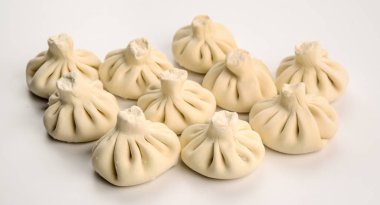 Gürcü köfte khinkali et, dondurulmuş ürün ile