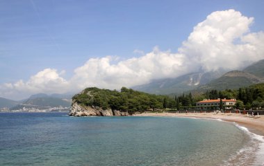 Milocer, Budva Riviera. Kraliçe'nin plaj ve park