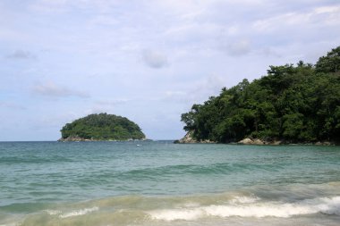 Kata beach ve Koh Pu Adası da biliyorum yengeç Adası olarak, Phuket, Tayland