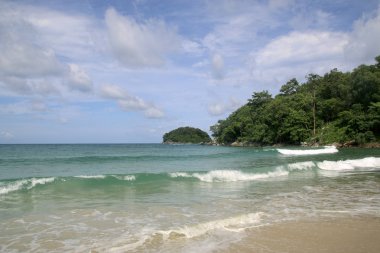 Kata beach ve Koh Pu Adası da biliyorum yengeç Adası olarak, Phuket, Tayland