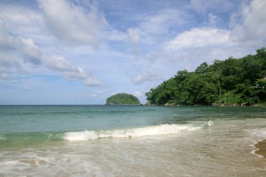 Kata beach ve Koh Pu Adası da biliyorum yengeç Adası olarak, Phuket, Tayland