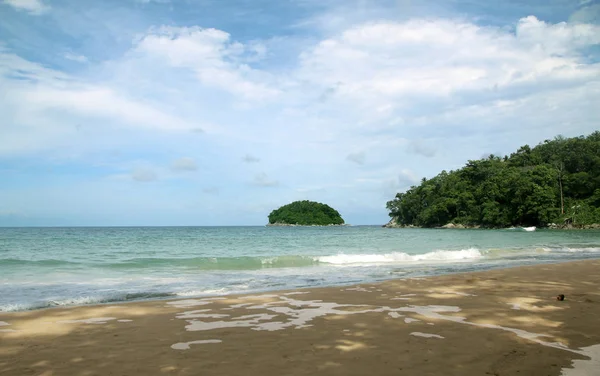 Playa Kata Isla Koh También Conocen Como Isla Cangrejo Phuket —  Fotos de Stock