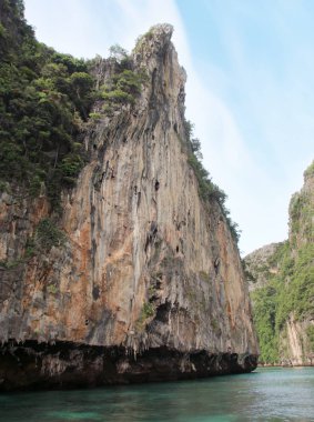 Koh Phi Phi Island, Pileh lagün, Andaman Denizi, Tayland. Ünlü bir turizm