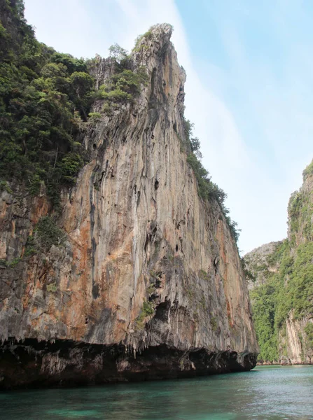 Isla Koh Phi Phi Laguna Pileh Mar Andamán Tailandia Famoso — Foto de Stock