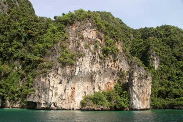 Isla Koh Phi Phi Mar Andamán Tailandia Famoso Destino Turístico — Foto de Stock