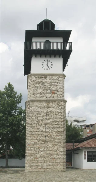 Dobrich, Bulgaristan şehrin eski bölümü Saat Kulesi 