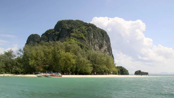 Vue Depuis Mer Île Koh Poda Mer Andaman Province Krabi — Photo