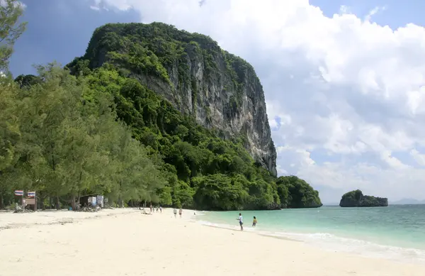 Koh Poda Wyspa Piaszczysta Plaża Morze Andamańskie Prowincja Krabi Tajlandia — Zdjęcie stockowe