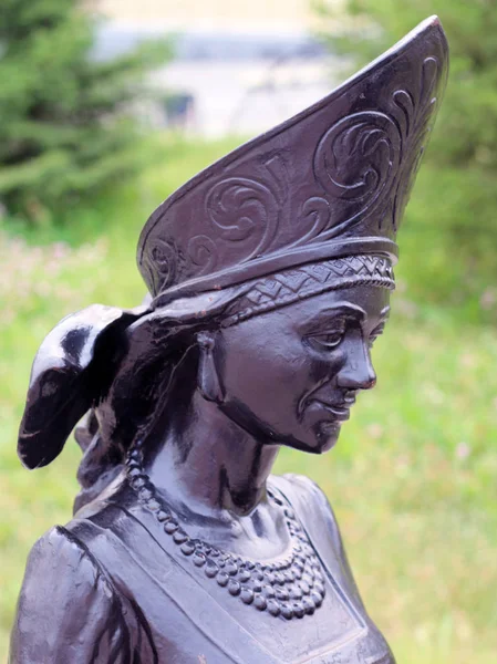 Nefteyugansk Rusia Julio 2019 Fragmento Escultura Princesa María Personajes Del — Foto de Stock