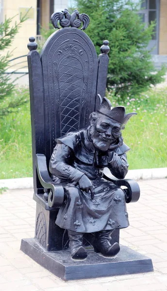 Nefteyugansk Russland Juli 2019 Zar Skulptur Figur Des Berühmten Märchengedichts — Stockfoto