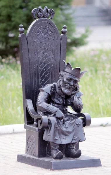 Nefteyugansk Rusia Julio 2019 Escultura Del Zar Personaje Del Famoso — Foto de Stock