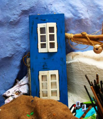 Suriye 'nin Suriye Adası, Yunanistan' daki bir hediyelik eşya dükkanından alınan eşyalar