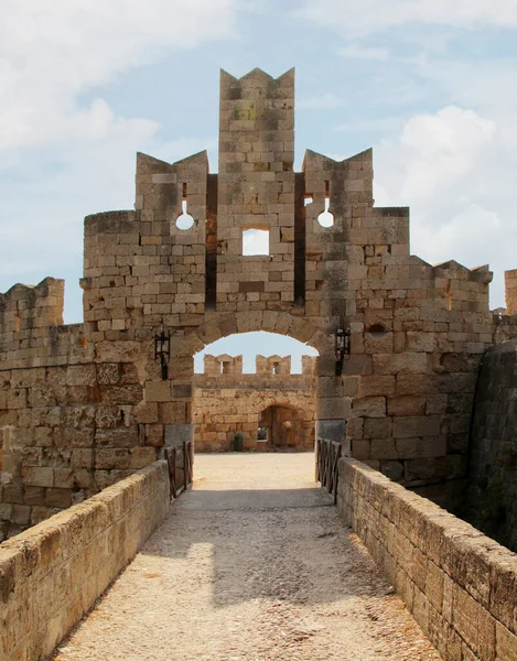 Saint Paul Gate Old Town Rhodes Unesco Heritage Site Rhodes — Stock Photo, Image
