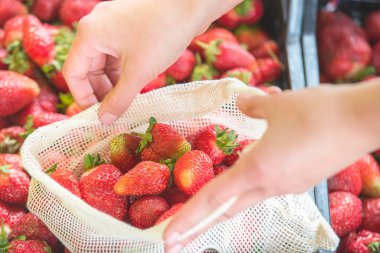 Çiftlik pazarında sıfır atık alışverişi