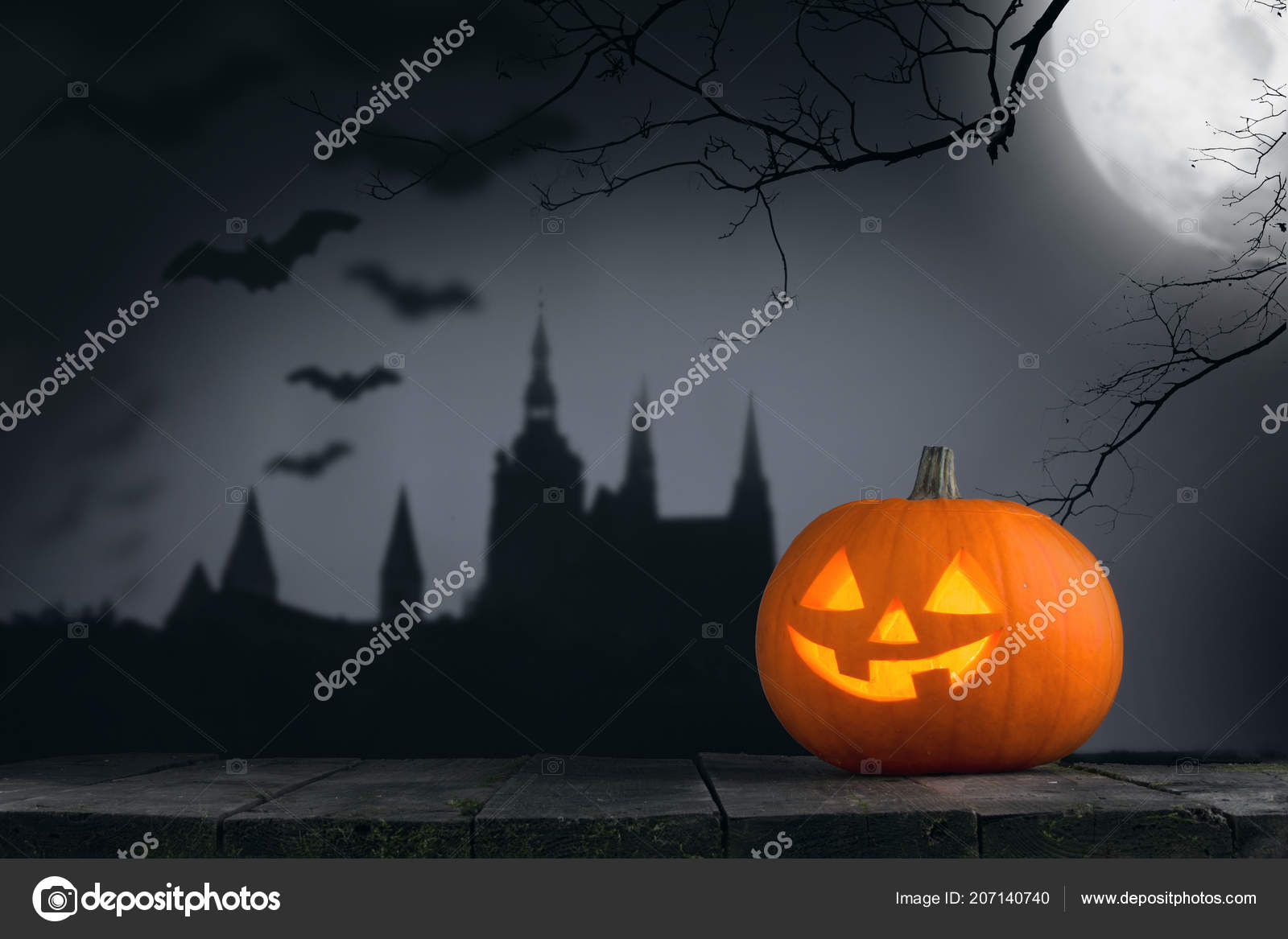 カボチャ ゴシック様式城 コウモリ シルエットと月を背景に飛行のハロウィン カード ストック写真 C Yellow2j カボチャ ゴシック様式城 コウモリ シルエットと月を背景に飛行のハロウィン カード ストック写真 C Yellow2j