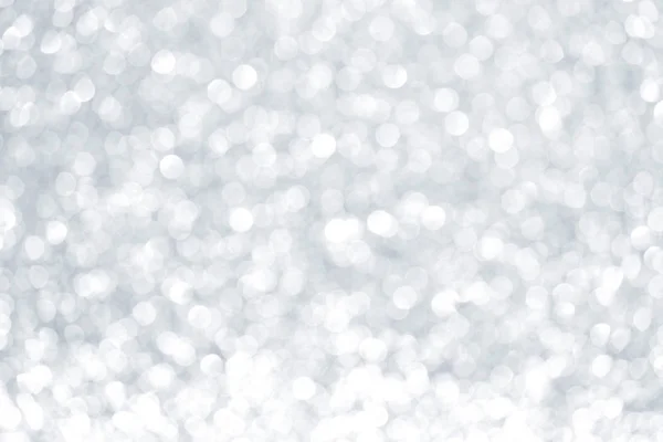 Glänsande Abstrakt Silver Defocused Glitter Bakgrund — Stockfoto