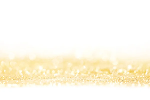 Golden Festive Glitter Background Defocused Lights — Stock Photo, Image