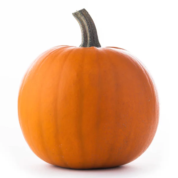 Una Calabaza Naranja Aislada Sobre Fondo Blanco Concepto Halloween — Foto de Stock