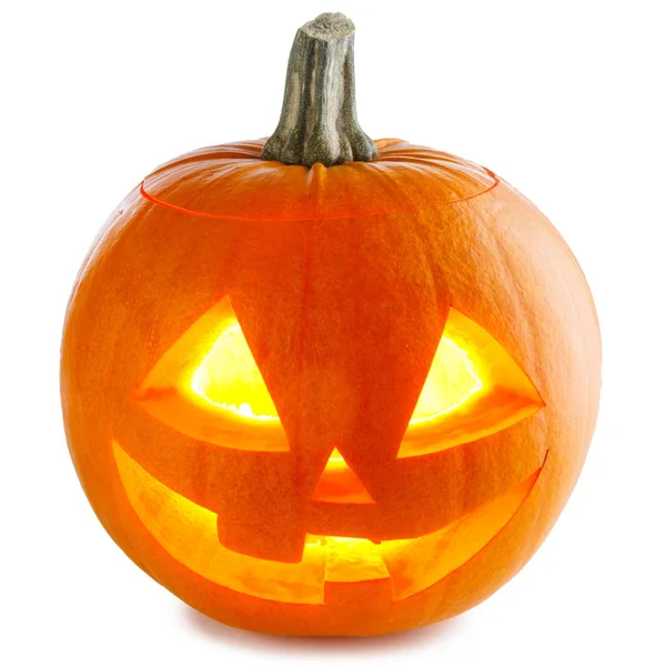 白い背景に分離された つのハロウィンかぼちゃ — ストック写真