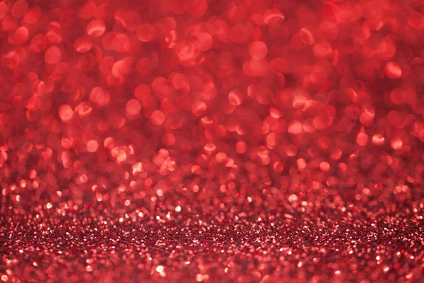 Abstract Rood Glitter Licht Bokeh Vakantie Feest Achtergrond — Stockfoto