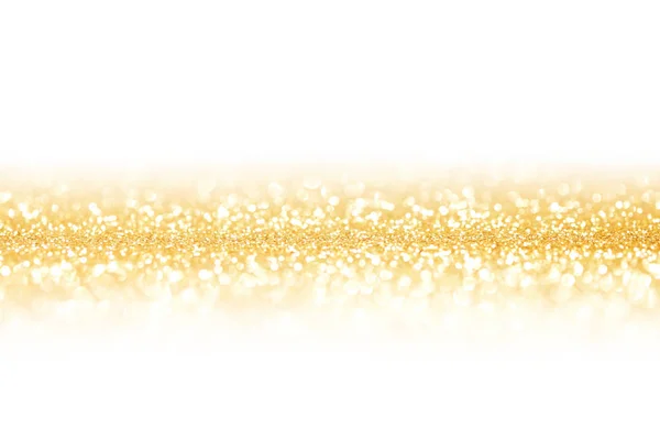 Golden Festive Glitter Background Defocused Lights — Stock Photo, Image