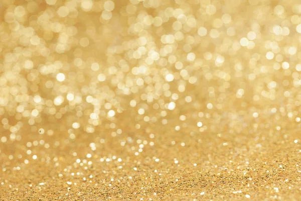 Abstrakta Gyllene Glitter Ljus Bokeh Holiday Party Bakgrund — Stockfoto