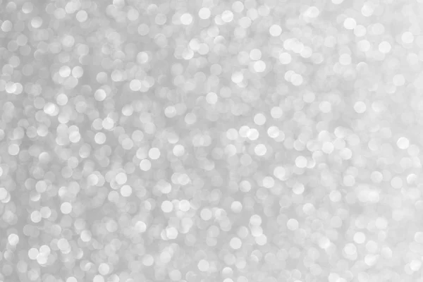 Abstract Shining Glitters Silver Holiday Bokeh Background Copy Space Text — Stock Photo, Image