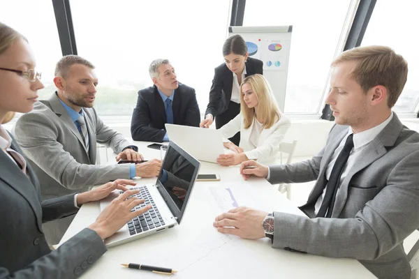 Business meeting at office table — Stock Photo, Image