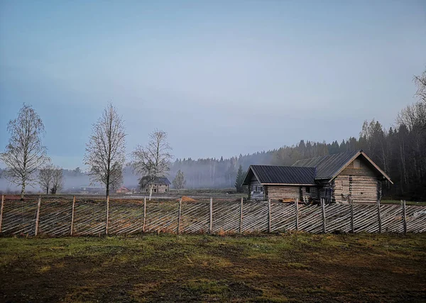 Russisches altes Dorf — Stockfoto