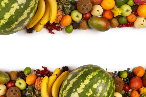 Frame of exotic fruits — Stock Photo, Image