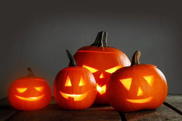Halloween pumpkin and candles — Stock Photo, Image