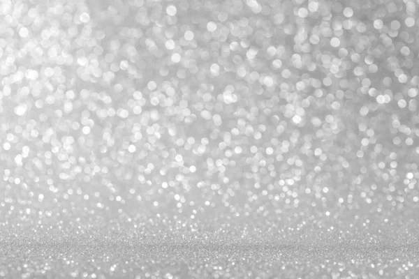 抽象的な銀の輝きの背景のお祝いクリスマスの新年の豪華なデザイン — ストック写真