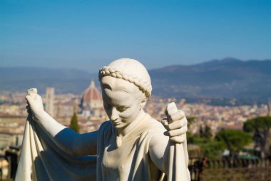 Floransa cityscape. Piazzale Michelangelo, İtalya.
