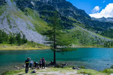 Arpy Gölü. Valdigne. Valle daosta. İtalyan Alpleri
