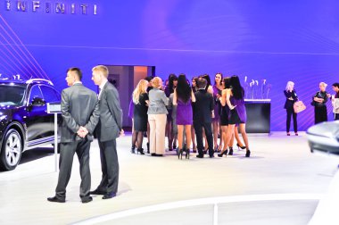 Rusya, Moskova, Merkezi'ne, 29 Ağustos - 9 Eylül 2012: 4 Moskova Uluslararası Otomobil Salon (Mias 2012 standında Infiniti)