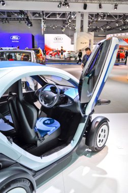 Rusya, Moskova, Merkezi'ne, 29 Ağustos - 9 Eylül 2012: 4 Moskova Uluslararası Otomobil salonu (Mias 2012 Renault Twizy)