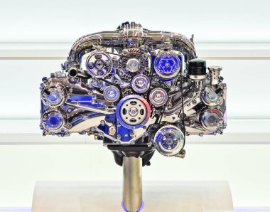 Rusya, Moskova, Merkezi'ne, 29 Ağustos - 9 Eylül 2012: Subaru Motor 4 Moskova Uluslararası Otomobil salonu (Mias 2012)