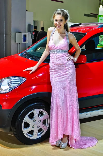 Russia Moscow Expocentre August September 2012 Motor Show Girls 4Th — Stock Photo, Image