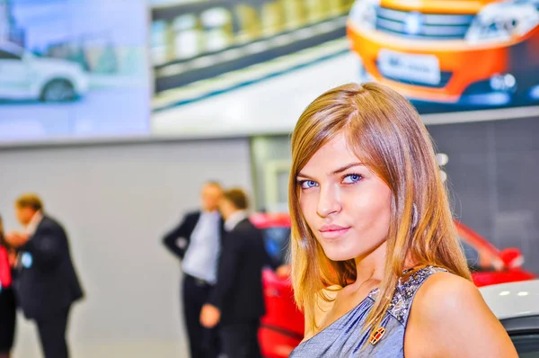 Russia Moscow Expocentre August September 2012 Motor Show Girls 4Th — Stock Photo, Image