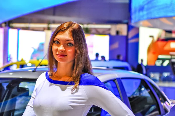 Russia Moscow Expocentre August September 2012 Motor Show Girls 4Th — Stock Photo, Image