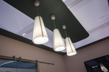 Bombardier standında Jet Expo 2013 sergi, 14-09-2013, Rusya, Moskova, Vnukovo-3 Havaalanı