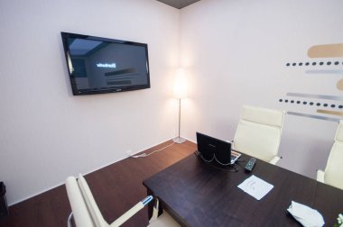 Bombardier standında Jet Expo 2013 sergi, 14-09-2013, Rusya, Moskova, Vnukovo-3 Havaalanı