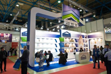 Nordside standında Mosbuild 2013 Sergisi, Nisan 2013, Moskova, Rusya Federasyonu