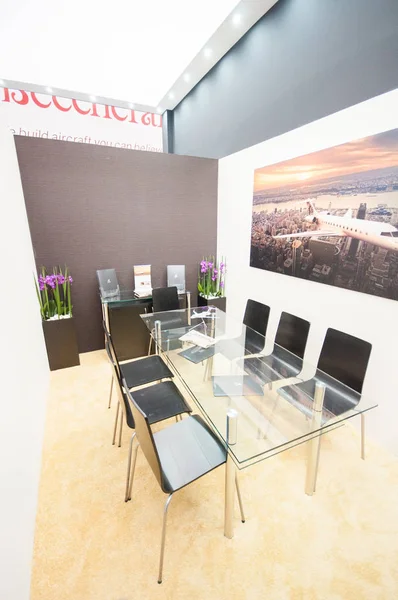 Katar Executive Standján Jet Expo 2013 Kiállítás 2013 Oroszország Moszkva — Stock Fotó