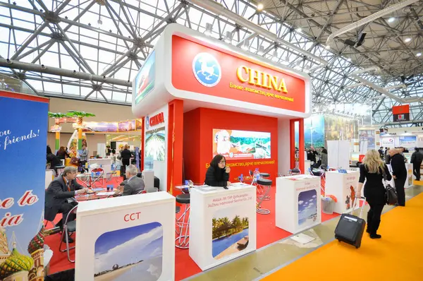 Internationale Moskauer Reise Und Tourismusmesse Mitt 2012 Russland Moskau Expocentre — Stockfoto