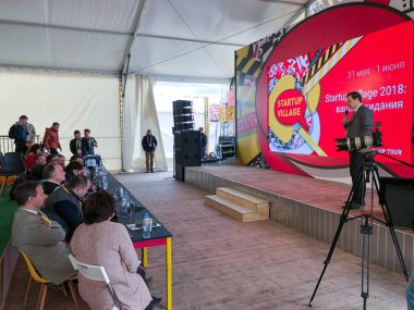 Başlangıç köyü 2018 - en büyük ölçekli başlangıç konferans Rusya ve BDT ülkeleri için teknoloji girişimciler, Rusya, Moscow Region, Skolkovo, 31 - Mayıs 1 Haziran 2018