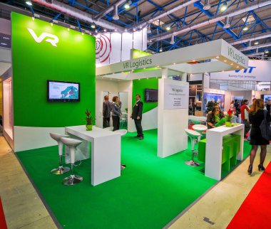 Transrussia 2010 - taşıma Sergisi 27 Nisan 2010 Moskova, Rusya, standında VR lojistik